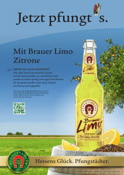 Mit Brauer Limo Zitrone