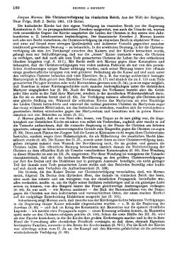 Jacques Moreau: Die Christenverfolgung im r&oacute;mischen Reich. Aus