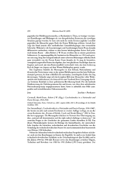 Jena Joachim v. Puttkamer Cornwall, Mark/Evans, Robert J. W. (Hgg