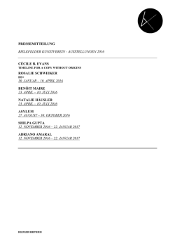 ausstellungen 2016 cécile b. evans rosalie schweiker 30. januar