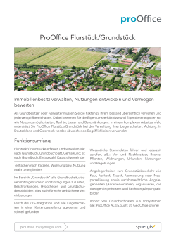 Flurstück/Grundstück - ProOffice