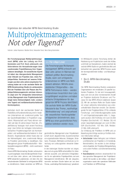Multiprojektmanagement: not oder tugend?