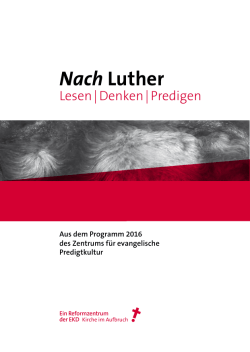 Nach Luther - Evangelische Kirche in Deutschland