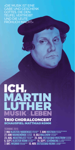 ich martin luther - Universit&auml;t Rostock
