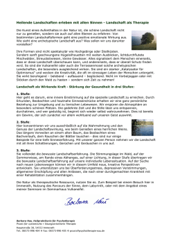 Heilende Landschaften erleben mit allen Sinnen