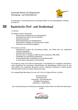 Bauleiter/in (Tief- und Straßenbau)