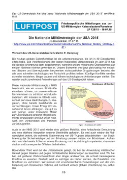 Die Nationale Militärstrategie der USA 2015