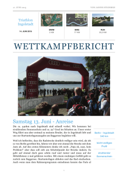 Bericht Triathlon Ingolstadt