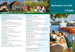 Restaurants und Cafés - am Nord-Ostsee