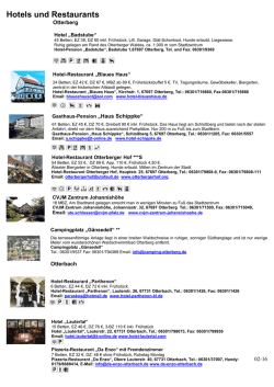 Hotels und Restaurants