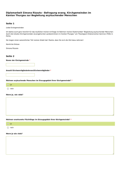 Diplomarbeit Simona Rizzuto - Evangelische Landeskirche des