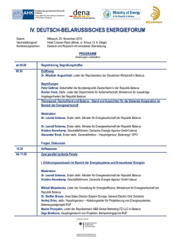 iv. deutsch-belarussisches energieforum