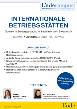 internationale betriebsst&auml;tten