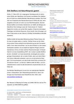 Dirk Steffens mit Naturfilmpreis geehrt