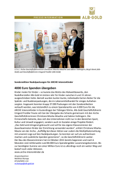 Jubilare bei ALB-GOLD Teigwaren geehrt
