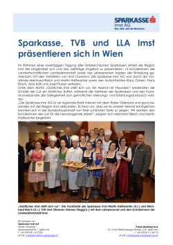 Sparkasse, TVB und LLA Imst präsentieren sich in Wien