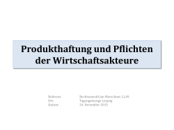 Produkthaftung - IHK zu Leipzig