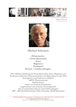 Michael Schomers - Master TV | Hochschule Hannover