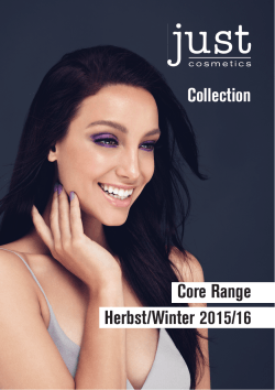 Core Range Herbst/Winter 2015/16 Collection