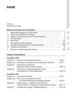 Inhalt - STARK Verlag