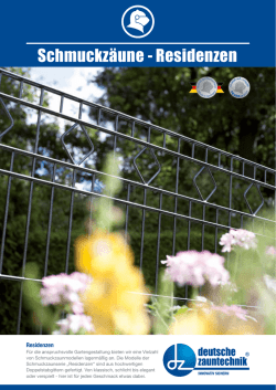 Schmuckzäune - Residenzen