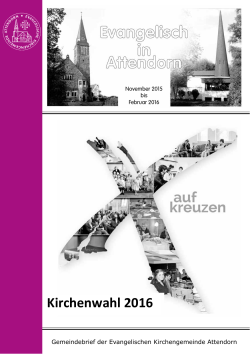 Gemeindebrief 3/2015 - Evangelische Kirchengemeinde Attendorn