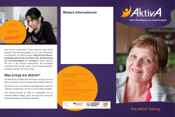 AktivA-Flyer