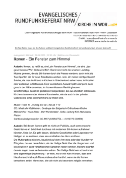 Ikonen - Ein Fenster zum Himmel
