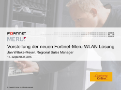 Fortinet Meru WLAN als PDF