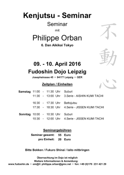 Kenjutsu - Seminar Philippe Orban
