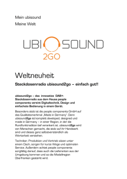 PM Produktinnovation ubisound2go