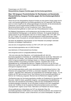 Überparteiliches Aargauer Komitee gegen die Durchsetzungs