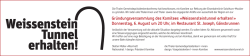 Gr&uuml;ndungsversammlung des Komitees &laquo;Weissensteintunnel erhalten!