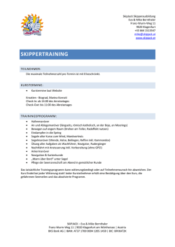 HIER - Skippertraining
