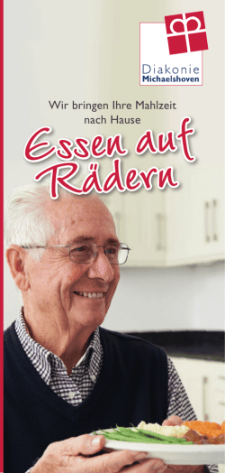 Essen auf Rädern – Wir bringen Ihre Mahlzeit nach Hause