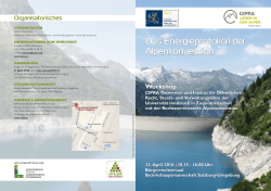 Das Energieprotokoll der Alpenkonvention