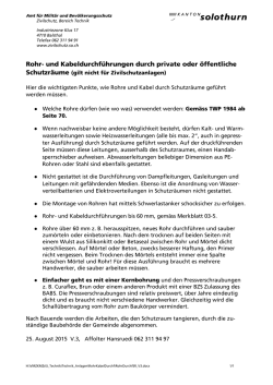Rohr- und Kabeldurchf&uuml;hrungen durch private oder &ouml;ffentliche