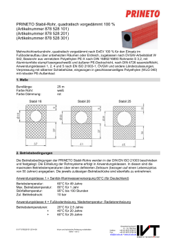 Datenblatt PRINETO Stabil-Rohr, EnEV - SHK