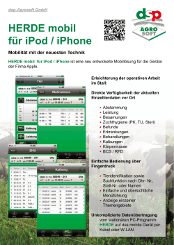 HERDE mobil f&uuml;r iPod / iPhone - dsp