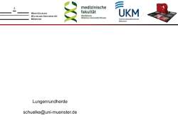 Thoraxradiologie: Pulmonale Rundherde