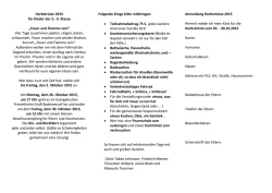 Herbstr&uuml;ste 2015 f&uuml;r Kinder der 3.