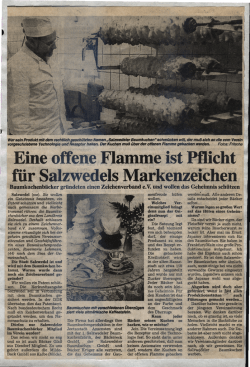 Eine offene Flamme ist Pflicht für Salzwedels Markenzeichen