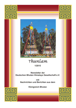 Thunlam - Bhutan Gesellschaft