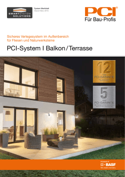PCI-System I Balkon / Terrasse
