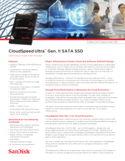 CloudSpeedUltra ™ Gen. II SATA SSD