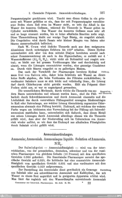 I.` Chemis`che Pr&auml;parate. Ammoniakverbindungen.