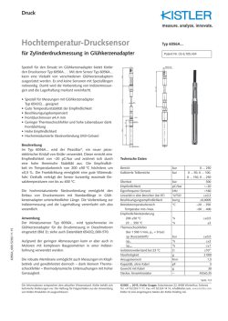Hochtemperatur-Drucksensor