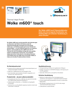 Wolke m600® touch