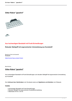 Gitter-Rabot "gezahnt"