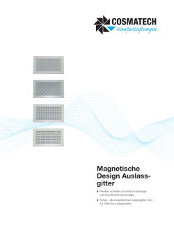 Magnetische Design Auslass- gitter